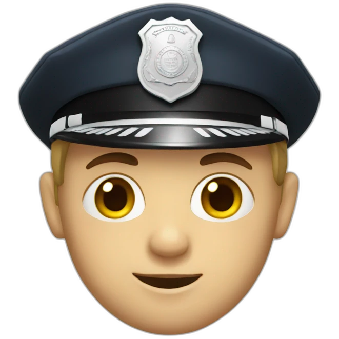 White policeman emoji
