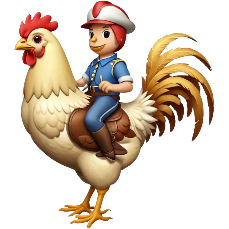 Chicken jockey emoji