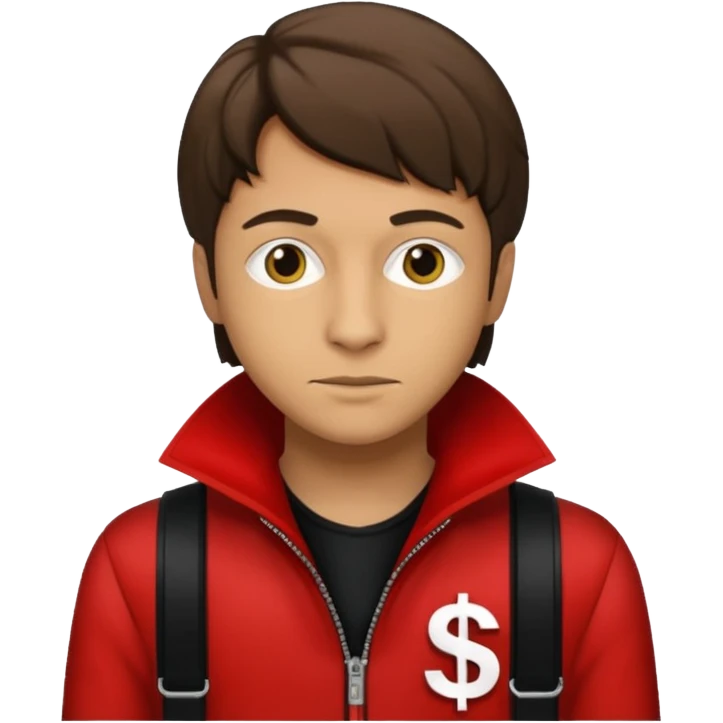 Tokyo in Money Heist, realistic emoji