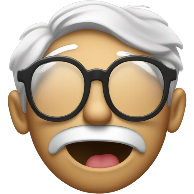 What face with drunken glasses emoji