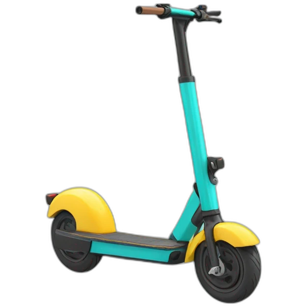 Kick scooter with color code 311c emoji