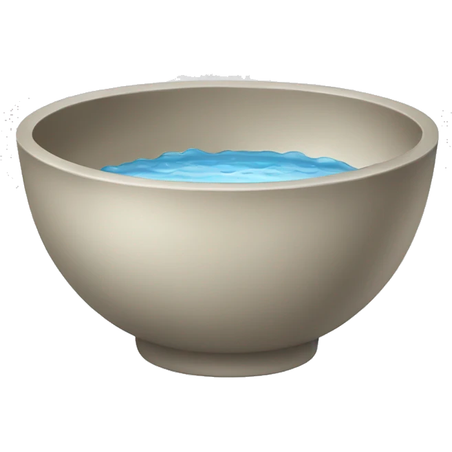 bowl with water emoji