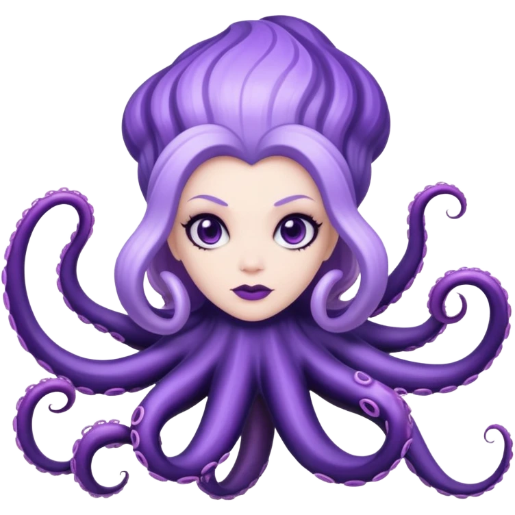Ursula sea witch with tentacles emoji