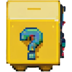 Super Mario question block emoji