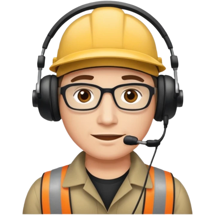 Stage manager no hat emoji