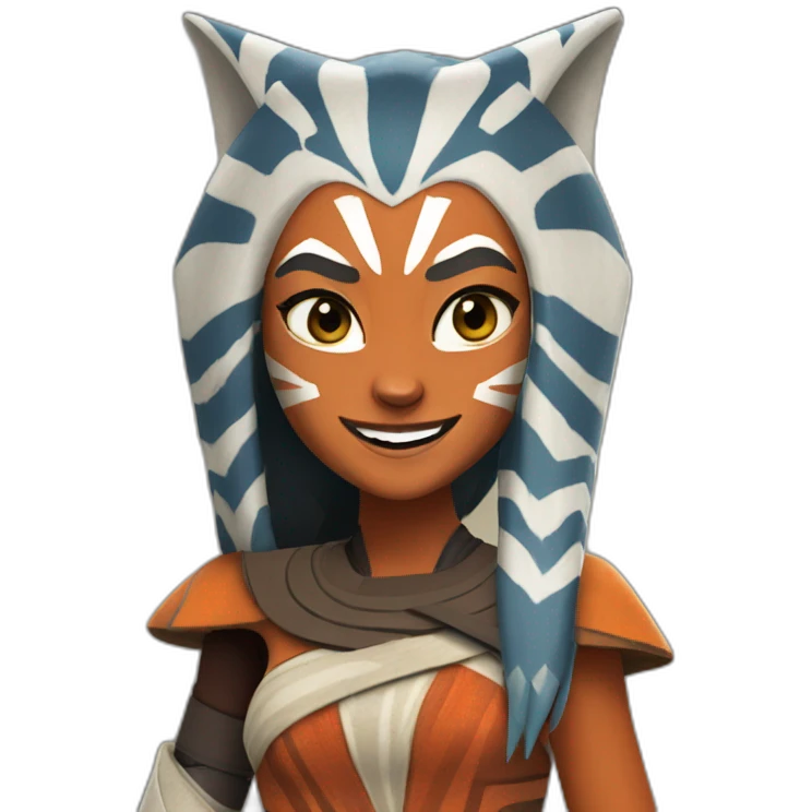 Ahsoka smiling emoji