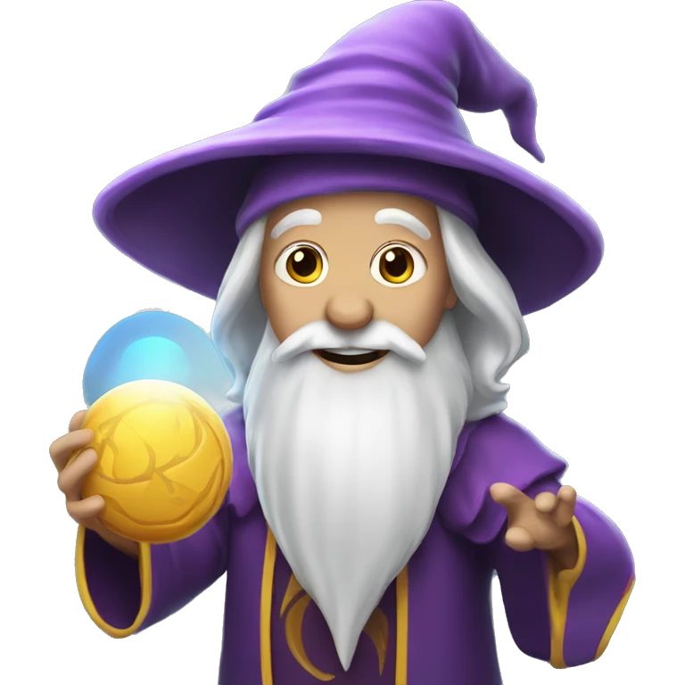 wizard playing frisbee emoji