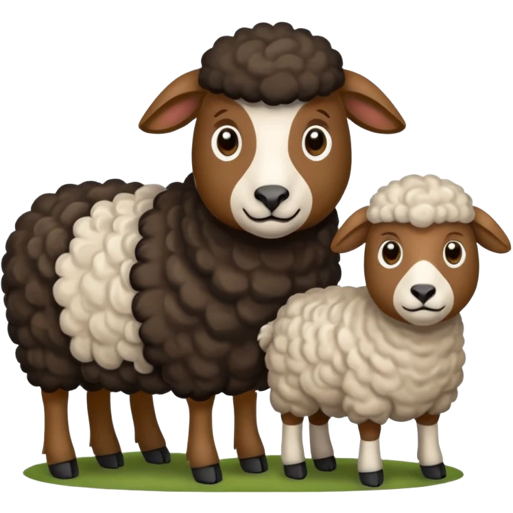 Schäferhundmischling mit Schafsherde emoji