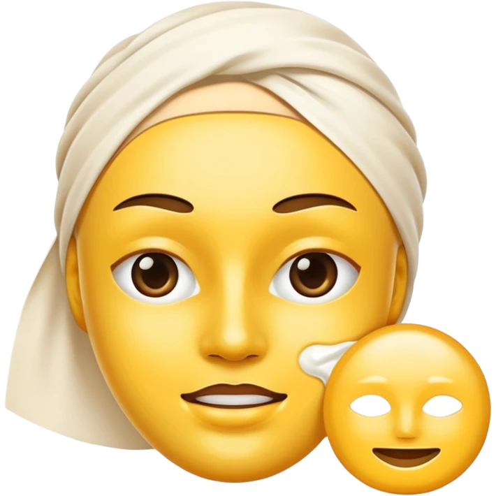 skincare mask emoji