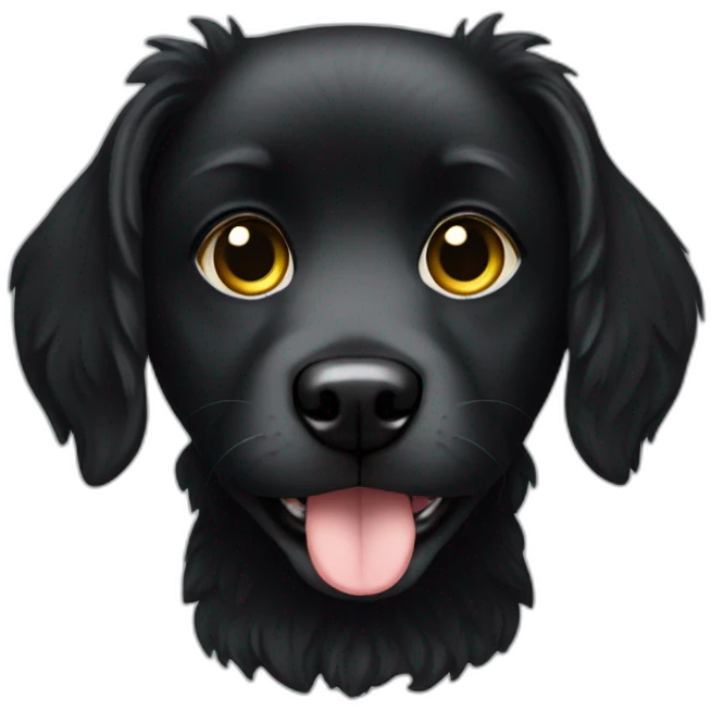 innocent-small-black-dog-with-halo emoji
