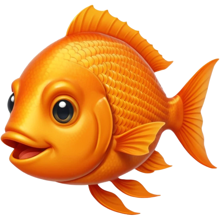 A fish winking emoji