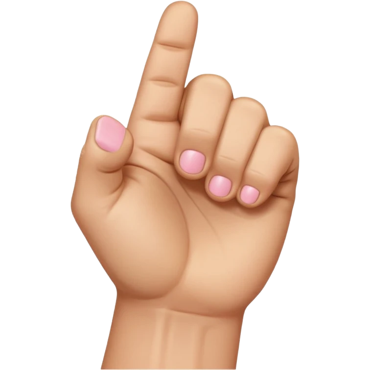 light brown hand in a fist with pinky finger raised emoji