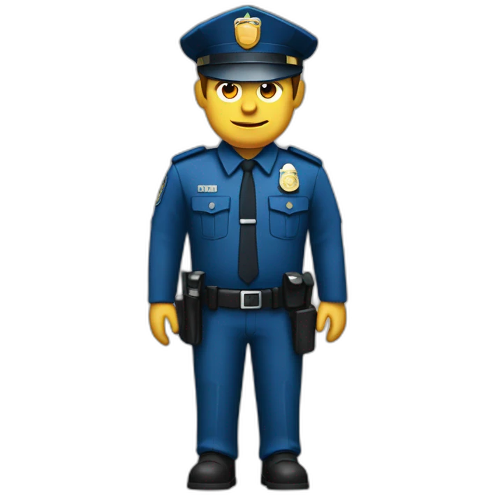 Policía de tráfico emoji