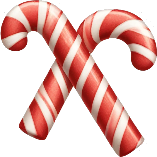 Christmas candy cane emoji