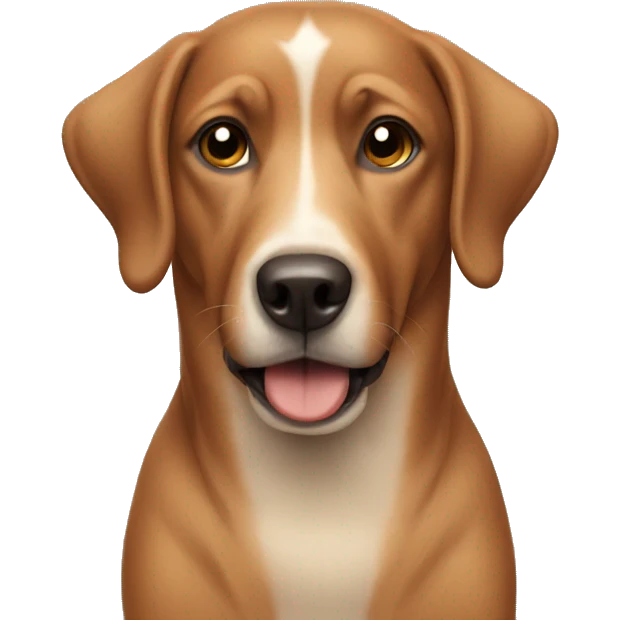 Brown dog emoji
