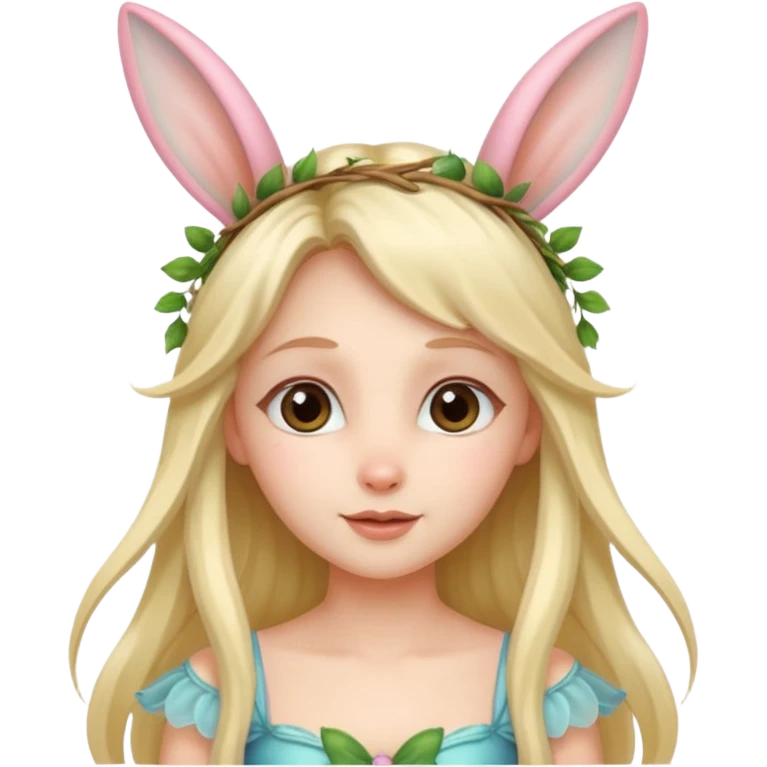 a fairy with bunny ears emoji