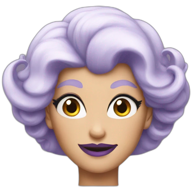 Ursula in princess version emoji