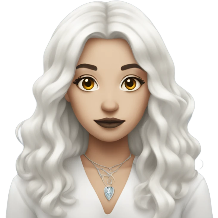 Girlie White Witch Vibes emoji