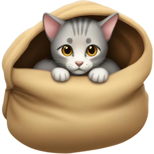 Cat in kangaroo pouch emoji