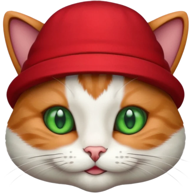 cat with red hat emoji