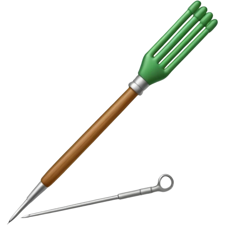 green nitting Needle emoji