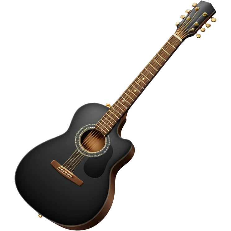 Black guitar emoji