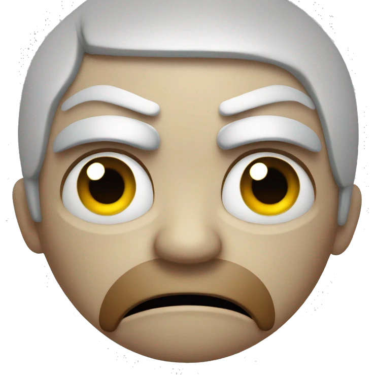 frustrated emoji with angry emoji