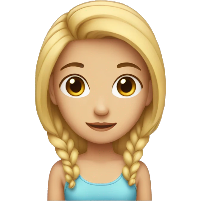 A cute girl emoji