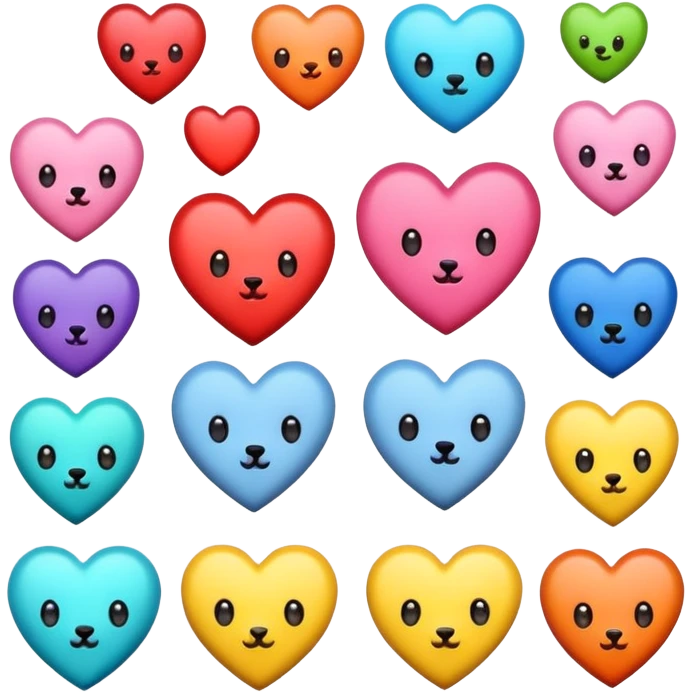 𝓗𝓮𝓪𝓻𝓽𝓼 𝔀𝓲𝓽𝓱 𝓽𝓲𝓷𝔂 𝓪𝓷𝓲𝓶𝓪𝓵𝓼 𝓲𝓷𝓼𝓲𝓭𝓮 emoji