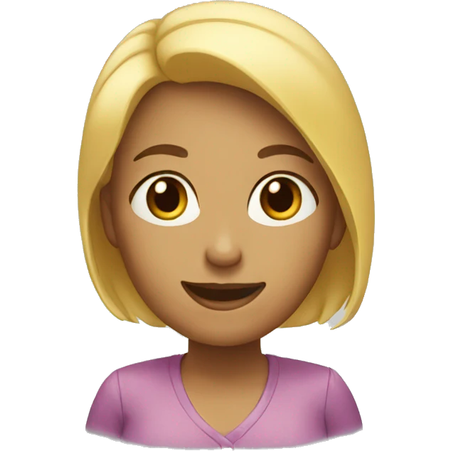 a woman announcing new arrivals emoji