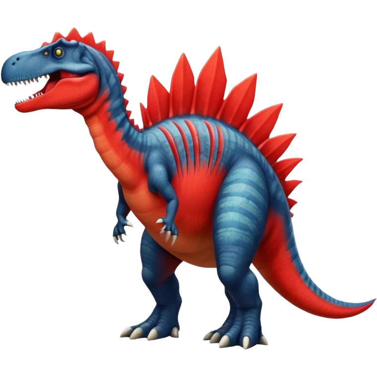 Spinosaurus with a large red spine emoji