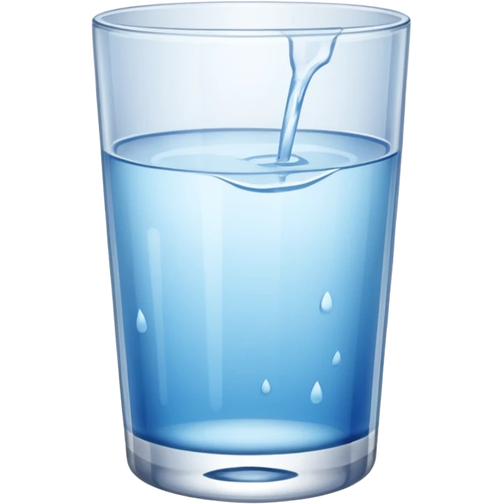 Glass of water emoji