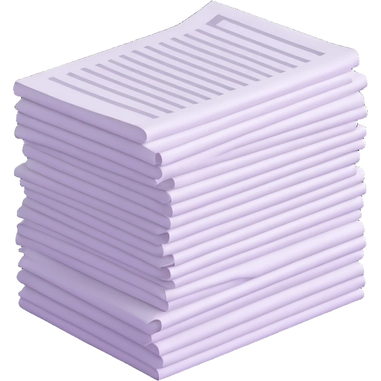 small stack of papers emoji