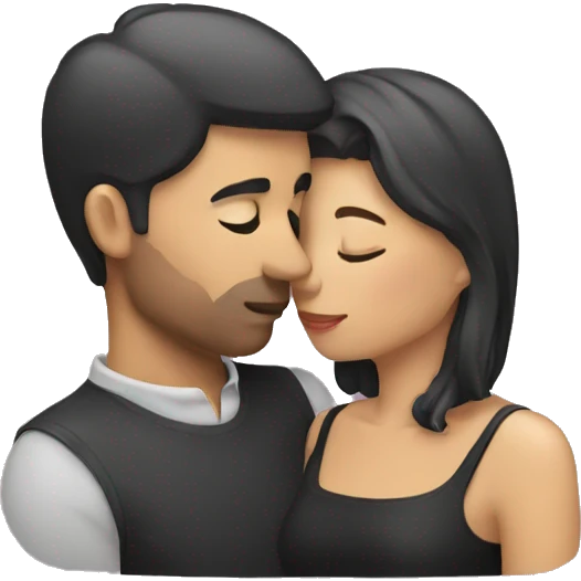 Couple kissing emoji