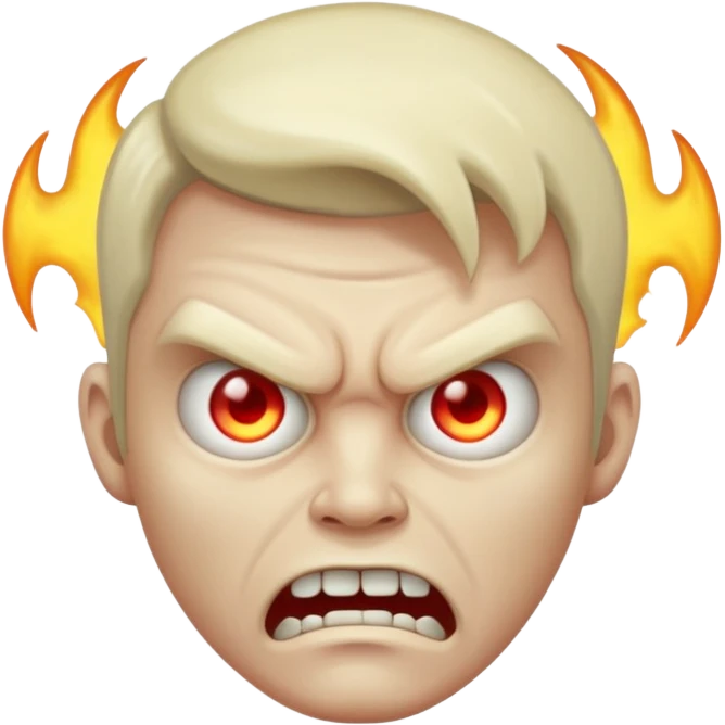 male angry poltergeist emoji