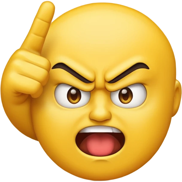 A emoji flipping someone off emoji