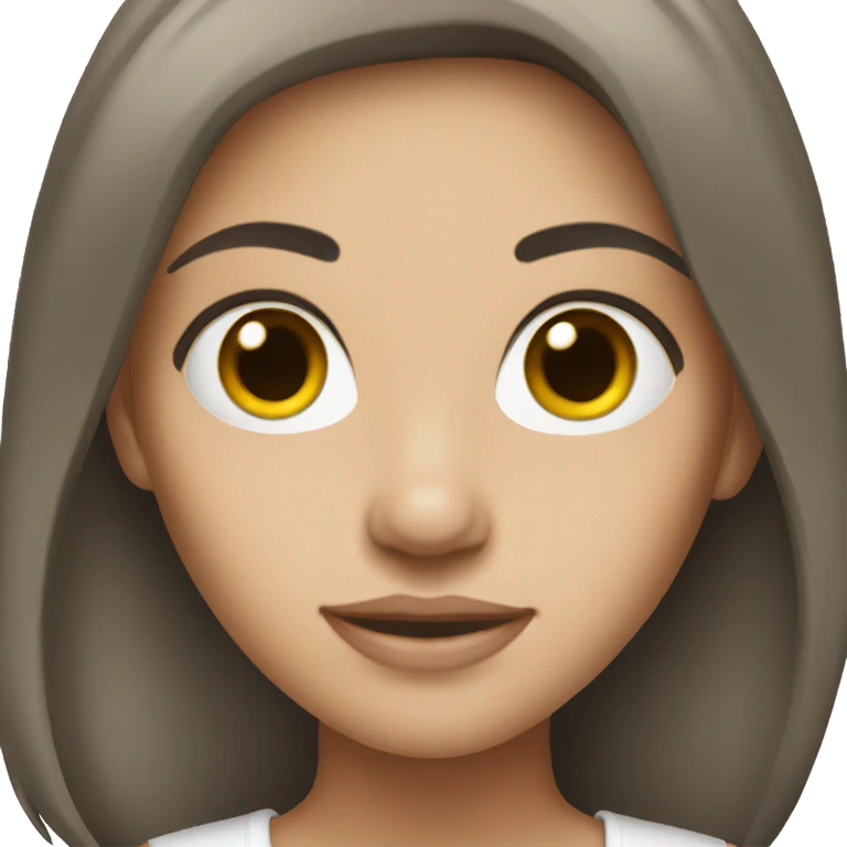 brunnete white girl emoji