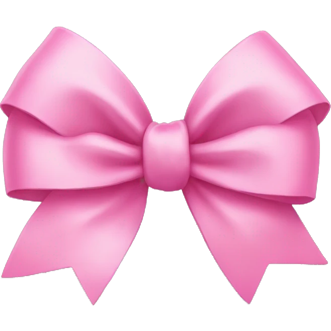 Pink bow emoji