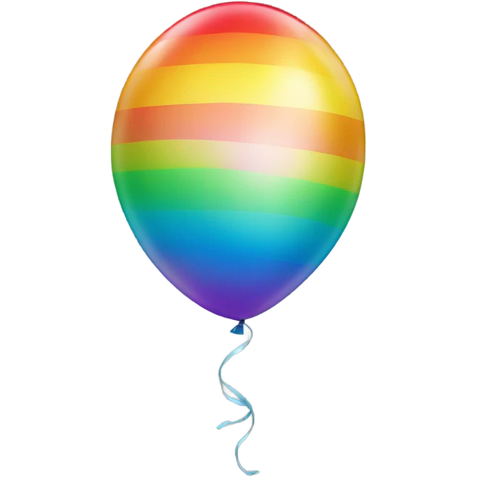 rainbow balloon emoji