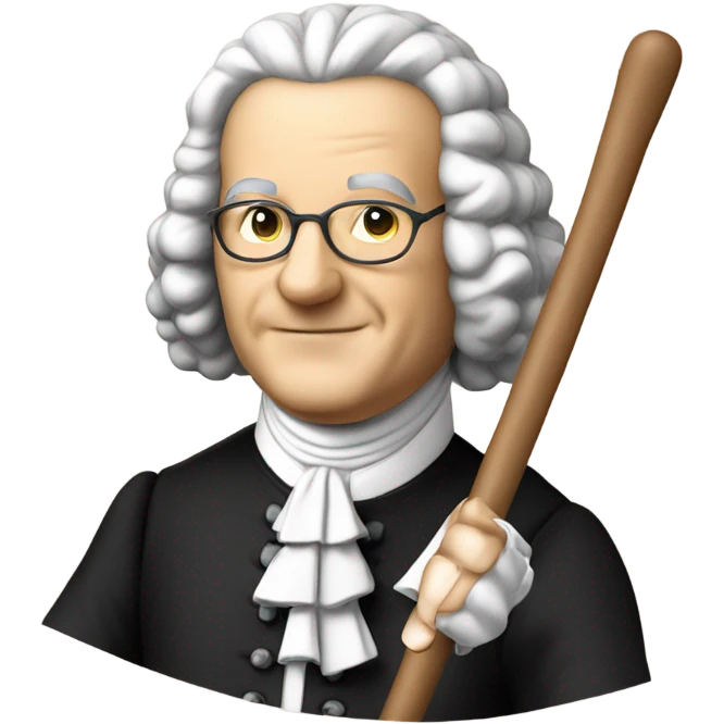 Johann Bach teacher pointer stick emoji