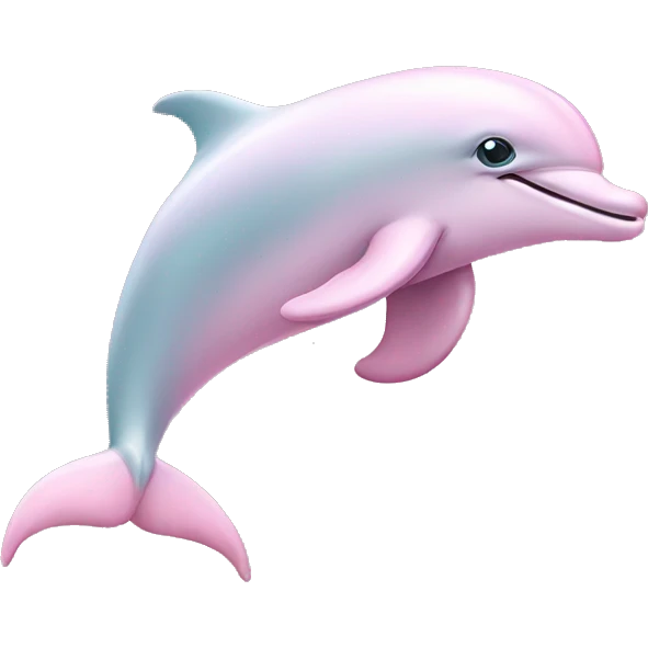Pastel-pink-colors-dolphin emoji