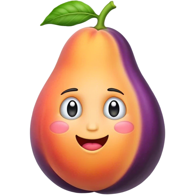 rajoute une aubergine dans la Fante de l’emoji pêche fante emoji