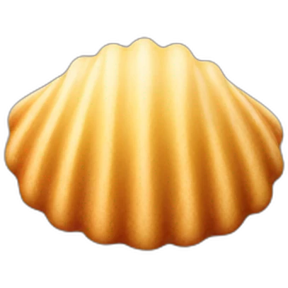shell-shaped madeleine cake emoji