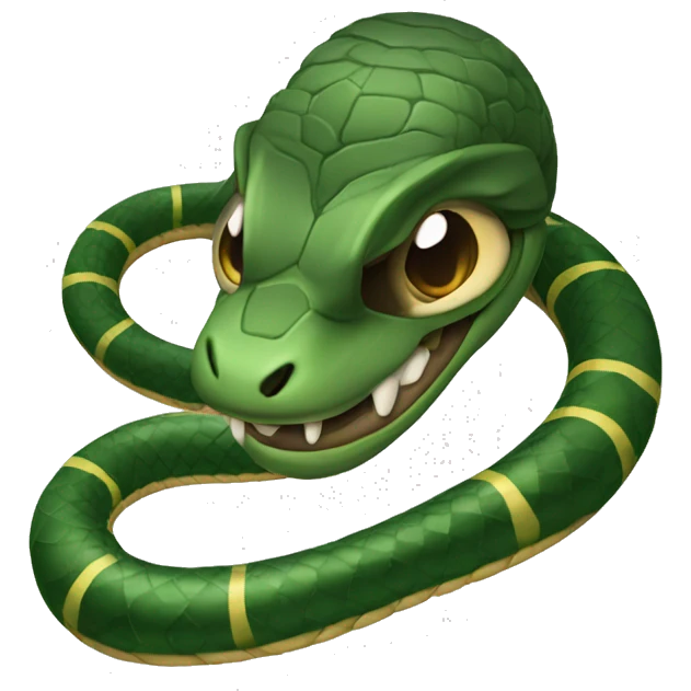 Serpiente con casco emoji