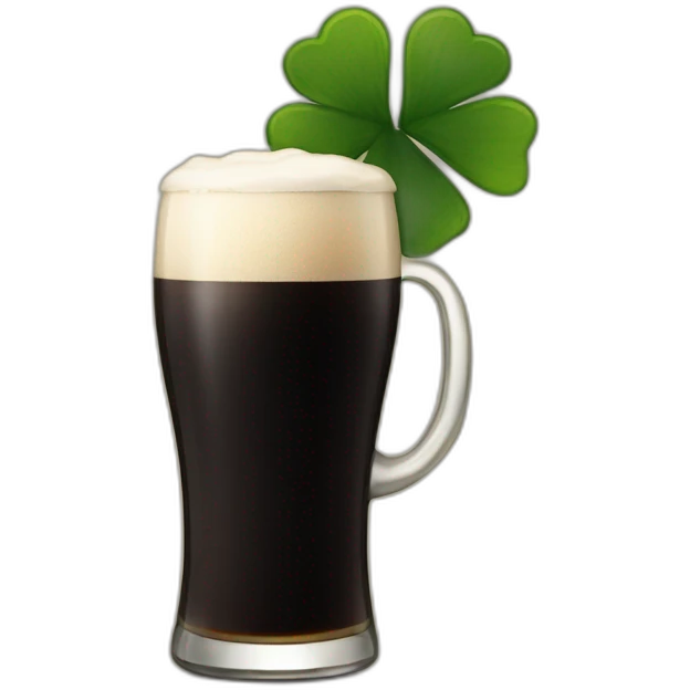 Irish drinking guinness emoji