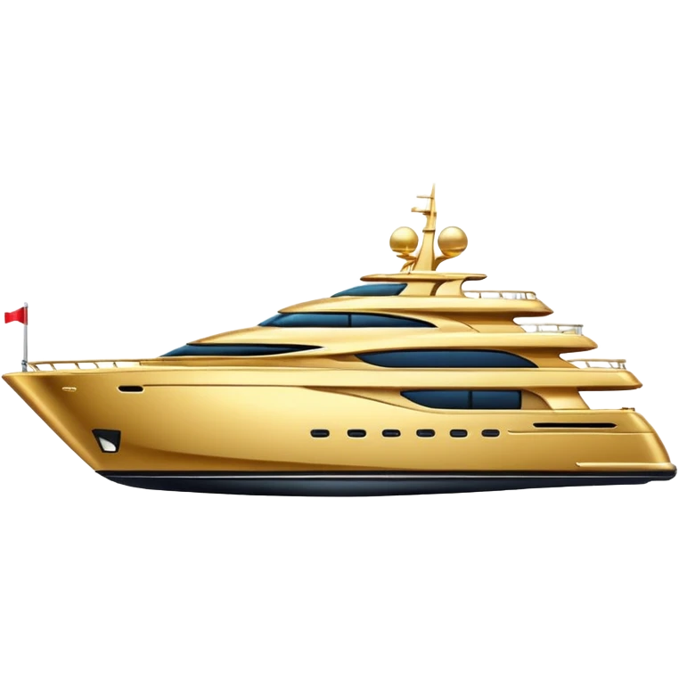 golden yacht emoji