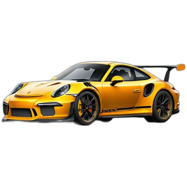 Porsche 911 gt3rs vue de profil emoji