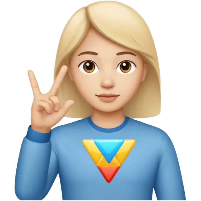 Establish a triangle hand gesture with both hands flat. emoji