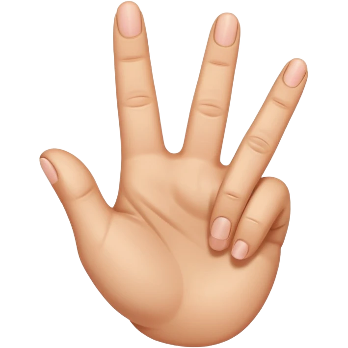 I want an emoji that looks like these👌🏻🤏🏻but i want that the the middle vinger touches the tumb and the other vingers dont. Can you do the Oke sign but than with de middle vinger emoji