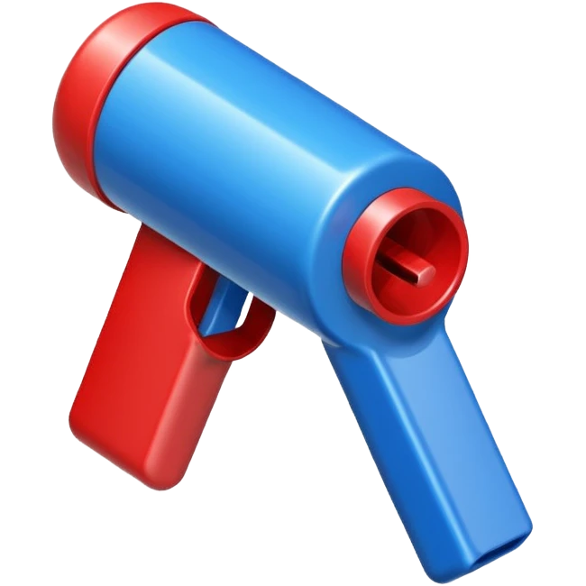 whistle blue (#00A3E0) and red (#F9423A) emoji